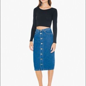🎈buttonup American Apparel denim midi🎏